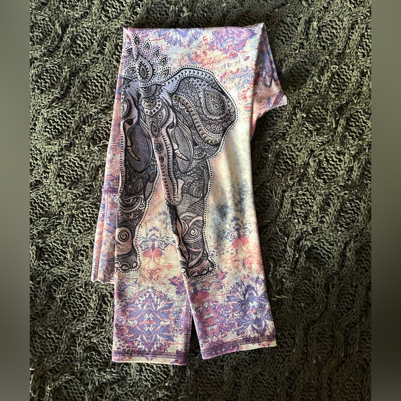 Evolution and Creation Leggings Athletic Activewear Yoga Meditation Size Small - Picture 8 of 9